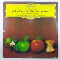 중고LP/ VIVALDI/ 비발디 바이올린 협주곡 사계/ 미셀 시발베/ 베를린 필 카라얀/ 자켓 닳음 파손은 수선함/ 음반 사용감 있음 EX+/ 세척