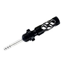 엔진마운트 알루미늄 합금 엔진 오일 탱크 계량 봉 오토바이 레벨 게이지 미터 135mm 길이, BLACK