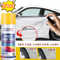 1/1+1 자동차 도장면 스크래치 리무빙 스프레이 친환경 보수 스프레이 모든 자동차적용 가능, 블루