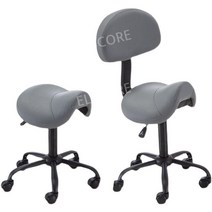 높이조정 미용실 스툴 네일샵 회전 진료 체어 바퀴달린 회전스툴, 강철 발, 팔걸이 없이, 회색