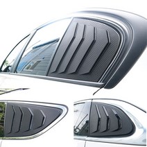 콘보이 차량용 블랙카본 랩핑 C필러 아가미 플레이트 2p, 현대 LF 쏘나타, 현대