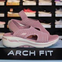 스케쳐스 고워크 아치핏 여성 샌들 족저근막염 발편한슬리퍼 최강쿠션 아치무너짐방지 편안한착화감 #핑크
