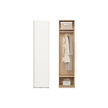 한샘 아트월 일반옷장 50cm(높이216cm) 행거형B타입, B형 머쉬룸그레이(B)