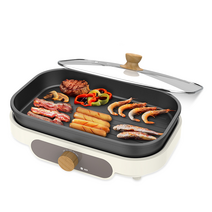 키치니스 휴대용 가정용 고기불판 전기그릴 삼겹살 후라이팬 생선