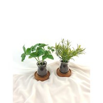 허브 바질 로즈마리 화장실 플랜테리어 미니 조화 화분 고속터미널도매