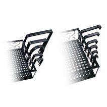 모칸도 베란다용 화분걸이 고리 + 창틀용 화분걸이 고리 낱개 상품, 베란다용 길이조절 고리, 조절 3.2~7.2cm, 블랙