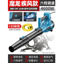 무선 낙엽 송풍기 눈 치우는 기계 먼지 독일 220v, 4600W-6기어속도조절+10미터라인