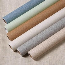 벽지 시트지 풀발린벽지 intage linen textured home decor self adhesive wallpaper for living room 침실 벽 데칼 비닐, 초콜릿, 60cmx300cm