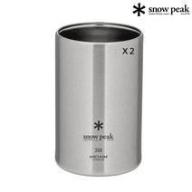 일본 스노우 피크 (snow peak) 캔 쿨러 350ml 페어 세트