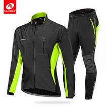 NUCKILY 사이클링 의류 가을 겨울 남성 정장 라이딩 RCC 양털 방풍 따뜻한 재킷 산악 자전거 야외 라파 파노말 바지