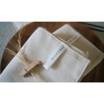 조이어스 면 레이스 소창행주 위생 타올 손수건 2겹