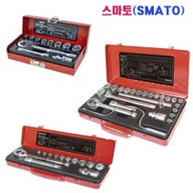 스마토 소켓렌치세트 복스렌치세트 10종 1/4 3/8 1/2, 10. 1/2인치x24P 12각