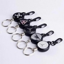 WOOJOO 쭉 늘어나는 분실방지 EDC 열쇠고리 키체인 키홀더E