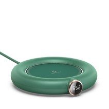 머그컵워머 usb 온열 컵받침 일정한 온도 코스터 기어 디지털 디스플레이 조정, 초록