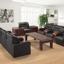 두다닥 발리 1인3인 블랙 인조가죽 중역소파 M, 1인 소파