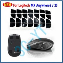 레이저 무선 마우스 Logitech mxwhere2 2s 용 5-100set 피트 스케이트 패드 블랙 미끄럼 방지 스티커, 5개