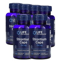 라이프익스텐션 Life Extension Strontium Caps 스트론튬 250mg 90캡슐, 6팩