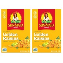 Sun Maid 썬메이드 캘리포니아 골든 황금 레이즌 건포도 340g 2팩, 2개