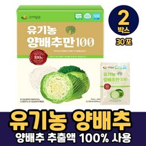 국내산 유기농 양배추 마시는 추출물 추출액 액기스 HACCP 인증, 2박스, 유기농양배추만100 x 30포