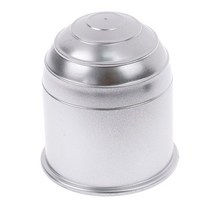 50mm 블랙 실버 자동차 견인 후크 볼 커버 캡 견인 후크 캡 히치 캐러밴 traile 견인 견인 후크 towball 트레일러 액세서리, 세인트, 1개