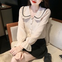 봄 패션 블라우스 코디 상의 블라우스 여성 바이오매스