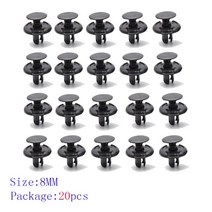 bmw 자동차 리벳 패스너 10/20/50pcs 자동 범퍼 패스너 8MM 구멍 리벳 리테이너 푸시 엔진 커버 도어 트림
