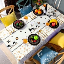 KAWASIMAYA 유럽식 PVC 방수 식탁보, 80*120cm, 21호