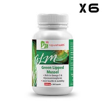 엔젯퓨어헬스 초록입홍합 2500mg 100캡슐, 6개