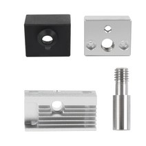 CREALITY 3D 프린터 Ender-3 S1 Sermoon V1 Sermoon V1 Pro 부품 히터 블록 실리콘 커버 알루미늄 히트 블록 스 로트 번들 키트, 한개옵션0