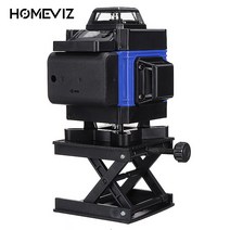 HOMEVIZ DZ-7 레이저 레벨기 16선 4D 레이저 레벨기 세트 그린레이저 /수평계 배터리 2개