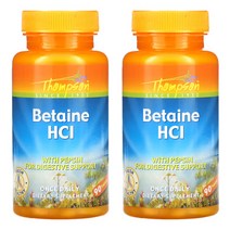톰슨 베타인 펩신 Betaine HCL 90정 x2통