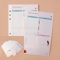 6공 데일리 다이어리속지 45매 A5 육아일기장 명품다이어리 플래너제작 태교일기장 직장인다이어리 심플다이어리