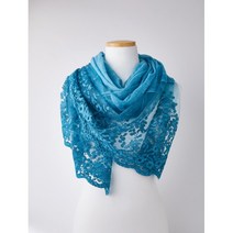 아우름 레이스 자수 스카프