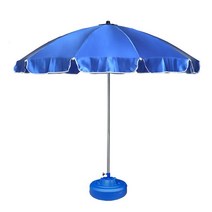 지름 2200mm 높이 2330mm 국산 1단 파라솔, 쿠팡 청색_회색물통포함