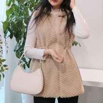 메리앤유 라이트한 스트링 후드조끼