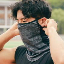 써머텍트 자외선 차단 스포츠 마스크 얼굴햇빛가리개 STNWS2313, 그레이