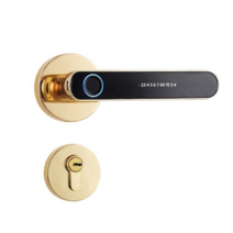 지문인식 문고리 나무문 도어락 목문용 프라이버시 원장실 사무실 방문 사장실 스마트 비밀번호, 그레이