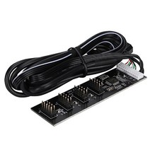 USB 허브 분배기 USB2.0 9 핀-듀얼 핀 어댑터 라이저 마더 보드 헤더 커넥터 1-2/4 확장, 02 1 to 4