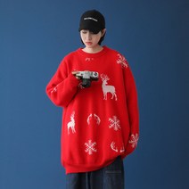 크리스마스 니트 스웨터 여성 하늘비즈 A31 Q282W105