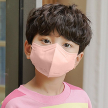 푸름마스크 초등 고학년 학생 주니어 컬러 새부리형마스크, 소프트코랄 25매