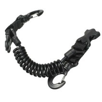 다이빙 카메라 안티분실 Stretchable 코일 끈 수중 나선형 로프 스트랩 물 Gopro 10 9, 01 블랙 컬러
