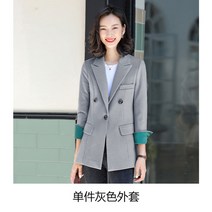 여성 봄코트 트렌치코트 체크무늬 양복 외투 봄옷 슬림 왕홍 캐주얼 직업 패션 작은 상의