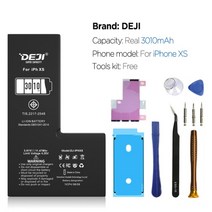 [해외] iPhone 6S 6 7 4S 8 Plus X XS Max XR 11 고용량 내부 교체용 DEJI 배터리 기존 4 5S SE 배터리 도구 키트, iph XS용 3010mAh