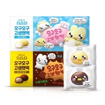 빙그레 디디디 누누씨 오구오구 고생했떡 찹쌀떡 2개 (우유크림/초코우유맛 택1), 우유크림맛1+초코우유맛1
