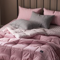 데코럽 마이크로실크 밀크 사계절 이불세트 슈퍼싱글 퀸 알러지케어 이불베개세트