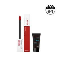 [메이블린] [기획세트][ 뉴욕]슈퍼스테이 립 잉크+핏미 프라이머 매트 5ml, 상세 설명 참조, 전체색:댄서