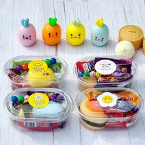 어린이집 생일선물 답례품 말랑이 구디백 간식 5종 세트 영어 유치원 크리스마스 학원 단체 영유 초등학생 친구 졸업 입학 수료 할로윈 몰랑이 교회 학교 장난감 과자 포장, 2. 무지개 곰돌이 말랑이, 1. 무지개땡큐