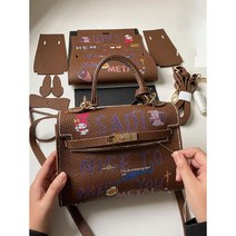 가죽 가방 손잡이 diy 공예 테이프 키트 만들기 인조 원단 뜨개실 루피실, A