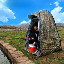 낚시텐트 바람막이 비박 보온얼음 암막 스페이스돔, 블루 1.5x1.5x1.9미터