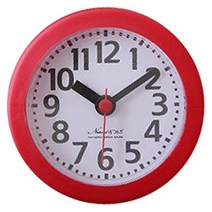 레트로 욕실방수시계, 레드